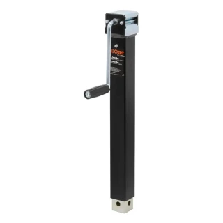 CURT 5K Direct-Weld Square Trailer Jack with Sidewind Handle and 15 Inch Travel