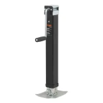 CURT 8K Direct-Weld Square Trailer Jack with Sidewind Handle and Footplate
