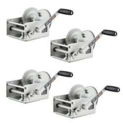 CURT 4x 3.8K Hand Crank Two-Speed Trailer Winch w/ 9.6" Handle