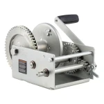CURT 3.8K Two-Speed Hand-Crank Boat Trailer Winch with 9.6" Handle, 4-Pac