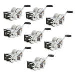 CURT 8-pack 2.5K hand-crank brake winches with 10.6 inch handle, heavy-duty lifting