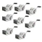 CURT 8-pack 2.5K hand-crank brake winches with 10.6 inch handle, heavy-duty lifting