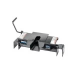 Reese Dual Jaw 16K Fifth Wheel Trailer Hitch w/ Round Tube Slider and Rails For Select Chevy GMC Ford Dodge Ram Trucks Truck Base Rail Kit 5th Wheel Brackets Hardware