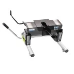 Reese Dual Jaw 16K Fifth Wheel Trailer Hitch w/ Round Tube Slider and Rails For Select Chevy GMC Ford Dodge Ram Trucks Truck Base Rail Kit 5th Wheel Brackets Hardware