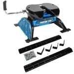 Reese M5 20K Talon Jaw Fifth Wheel Trailer Hitch W/ Rails For 99-19 Chevrolet Silverado GMC Sierra 1500 2500 3500 Base Rail Kit 5th Wheel Brackets Hardware