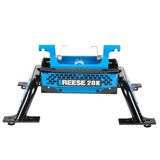 Reese M5 20K Talon Jaw Fifth Wheel Trailer Hitch W/ Rails For 99-19 Chevrolet Silverado GMC Sierra 1500 2500 3500 Base Rail Kit 5th Wheel Brackets Hardware