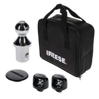Reese Goose Box 20K Gen 3 with Safety Chains and GM Pop-In Gooseneck Ball for Lippert and Fabex