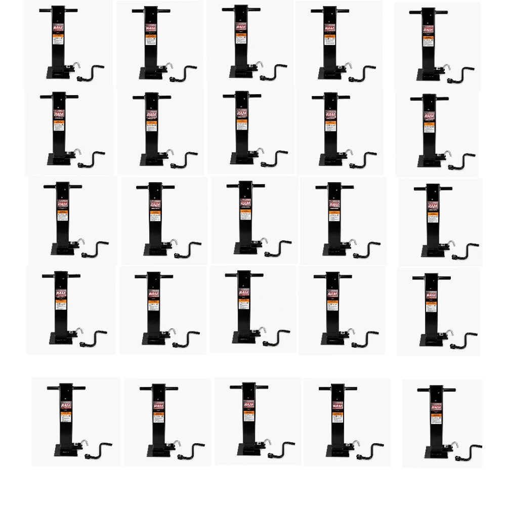 RAM TJD-12000SP-R2 30 pack 12000 lb direct weld heavy duty sidewind trailer jacks with spring return drop leg