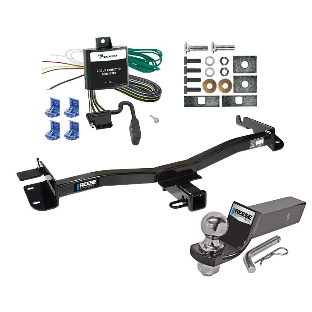 Reese Trailer Tow Hitch For 98-03 Toyota Sienna All Models Complete Package w/ Wiring and 2" Ball