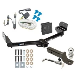 Reese Trailer Tow Hitch For 04-05 Ford Explorer Mercury Mountaineer 05-05 Lincoln Aviator Deluxe Package Wiring 2" Ball Mount and Lock