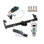 Reese Trailer Tow Hitch For 99-05 Suzuki Grand Vitara Chevy Tracker 02-06 XL-7 Complete Package w/ Wiring and 1-7/8" Ball