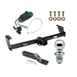 Reese Trailer Tow Hitch For 99-05 Suzuki Grand Vitara Chevy Tracker 02-06 XL-7 Complete Package w/ Wiring and 1-7/8" Ball