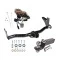 Reese Trailer Tow Hitch For 98-04 Isuzu Rodeo 98-02 Honda Passport w/Under Vehicle Spare w/ Wiring and 2" Ball