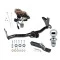 Reese Trailer Tow Hitch For 98-04 Isuzu Rodeo 98-02 Honda Passport w/Under Vehicle Spare w/ Wiring and 1-7/8" Ball