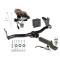 Reese Trailer Tow Hitch For 98-04 Isuzu Rodeo 98-02 Honda Passport w/Under Vehicle Spare Deluxe Package Wiring 2" Ball Mount and Lock