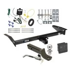 Reese Trailer Tow Hitch For 81-11 Lincoln Town Car 92-11 Ford Crown Victoria Mercury Grand Marquis 03-04 Marauder Deluxe Package Wiring 2" Ball Mount and Lock