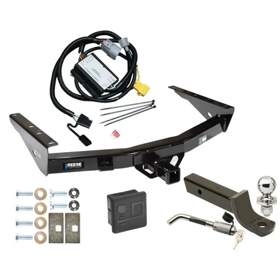 Reese Trailer Tow Hitch For 01-02 Toyota Tundra All, Incl factory towable bumper Deluxe Package Wiring 2" Ball Mount and Lock