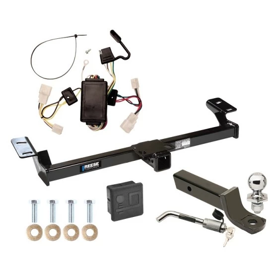Reese Trailer Tow Hitch For 96-00 Toyota RAV4 All Models Deluxe Package Wiring 2" Ball Mount and Lock