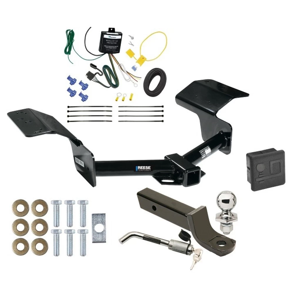 Reese Trailer Tow Hitch For 04-09 Cadillac SRX All Models Deluxe Package Wiring 2" Ball Mount and Lock