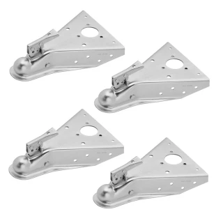 Fulton 4-pack 5,000 lbs A-Frame trailer couplers for 2 inch ball bolt-on trigger latch