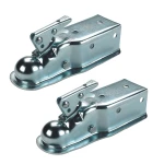 Fulton 5K Fas-Lok Straight Trailer Coupler for 2" Ball and 3" Channel – Bolt-On 5000 lb GTW