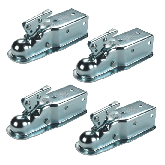 Fulton 5K Fas-Lok Straight Trailer Coupler for 2" Ball 3" Channel Bolt-On Set of 4