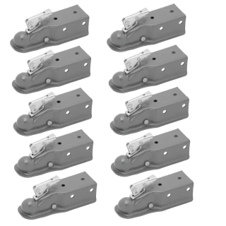 Fulton 5K Fas-Lok Straight Trailer Coupler 2 Inch Ball 3 Inch Channel Bolt-On