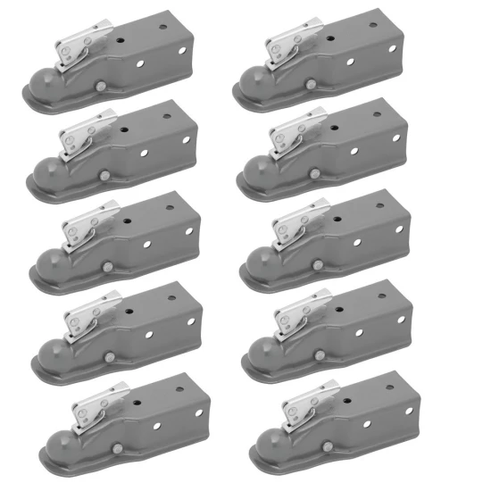 Fulton 5K Fas-Lok Straight Trailer Coupler 2 Inch Ball 3 Inch Channel Bolt-On