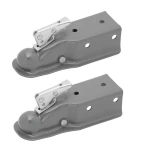 Fulton 5K Fas-Lok Straight Trailer Coupler 2 Inch Ball 3 Inch Channel Bolt-On