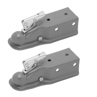 Fulton 5K Fas-Lok Straight Trailer Coupler 2 Inch Ball 3 Inch Channel Bolt-On