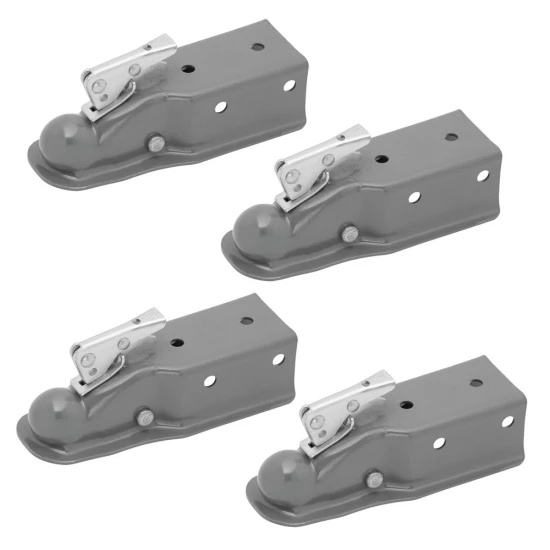 Fulton 5K Fas-Lok Straight Trailer Coupler 2 Inch Ball 3 Inch Channel Bolt-On