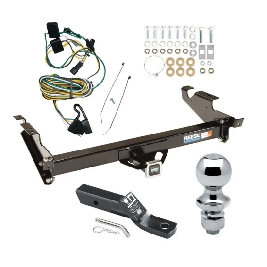 Custom Fit Trailer Hitch Wiring Harness (Plug & Play) 2" Drop Ball-Mount w/ Pin/Clip 1-7/8" Chrome Ball Installation Hardware Installation Instructions 35365 118338 23 63816 Reese Trailer Tow Hitch 87-95 Chevy GMC G10 G20 G30 G1500 G2500 G3 Reese Trailer Tow Hitch For 87-95 Chevy GMC G10 G20 G30 G1500 G2500 G3500 Complete Package w/ Wiring and 1-7/8" Ball
