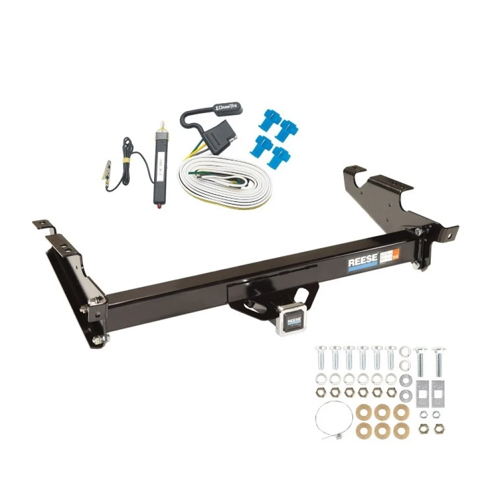 Reese Trailer Tow Hitch For 78-96 Chevy GMC G Series Van Full Size Except Step Bumper w/ Wiring Harness Kit