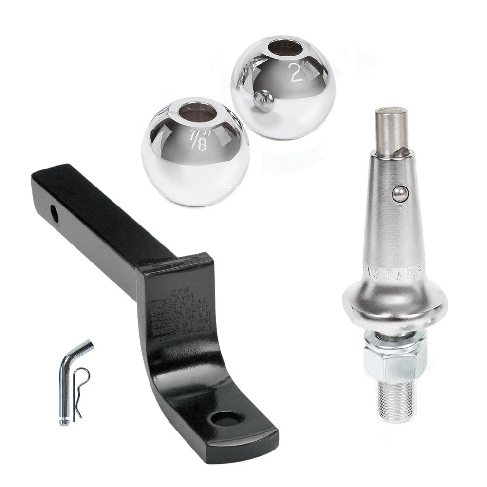 Draw-Tite 2K Drawbar Kit with Interchangeable 1-7/8 and 2 Inch Hitch Balls for 1-1/4 Receiver