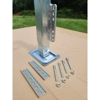 Fulton Fixed Mount Drop Leg Trailer Jack 5,000 lbs 28" Travel Bolt-On