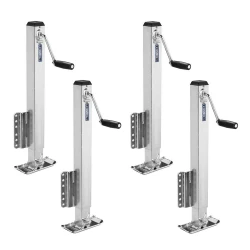 Fulton 4x 2.5K Fixed Mount Trailer Jack w/ Drop Leg and 28" Lift