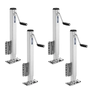 Fulton 2.5K Fixed Mount Trailer Jack with Drop Leg and 28" Lift – 4 Pack