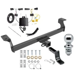 Trailer Tow Hitch For 20-22 Ford Escape Exc PHEV Complete Package w/ Wiring Draw Bar and 1-7/8" Ball