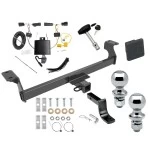 Trailer Tow Hitch For 20-22 Ford Escape Exc PHEV Deluxe Package Wiring 2" and 1-7/8" Ball and Lock