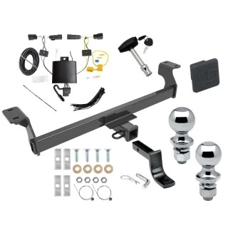 Reese Trailer Tow Hitch For 20-22 Ford Escape Exc PHEV Deluxe Package Wiring 2" and 1-7/8" Ball and Lock