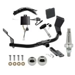 Trailer Tow Hitch For 19-26 Acura RDX w/ +12V Power Provision Ultimate Package w/ Wiring Draw Bar Kit Interchange 2" 1-7/8" Ball Lock and Cover