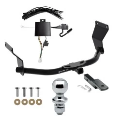 Trailer Tow Hitch For 19-26 Acura RDX w/ +12V Power Provision Complete Package w/ Wiring Draw Bar and 1-7/8" Ball