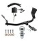 Trailer Tow Hitch For 19-26 Acura RDX w/ +12V Power Provision Complete Package w/ Wiring Draw Bar Kit and 2" Ball