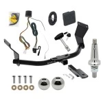 Trailer Tow Hitch For 19-26 Acura RDX All Models Ultimate Package w/ Wiring Draw Bar Kit Interchange 2" 1-7/8" Ball Lock and Cover