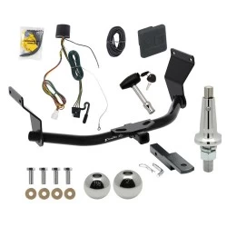Trailer Tow Hitch For 19-26 Acura RDX All Models Ultimate Package w/ Wiring Draw Bar Kit Interchange 2" 1-7/8" Ball Lock and Cover
