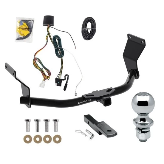 Trailer Tow Hitch For 19-26 Acura RDX All Models Complete Package w/ Wiring Draw Bar Kit and 2" Ball
