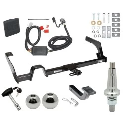 Trailer Tow Hitch For 00-04 Subaru Outback Wagon Exc Sport Ultimate Package w/ Wiring Draw Bar Kit Interchange 2" 1-7/8" Ball Lock and Cover