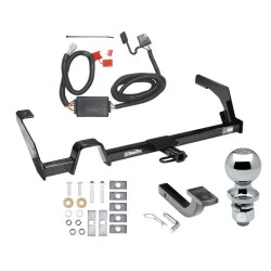 Trailer Tow Hitch For 00-04 Subaru Outback Wagon Exc Sport Complete Package w/ Wiring Draw Bar Kit and 2" Ball