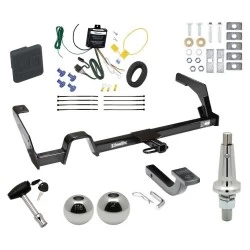 Trailer Tow Hitch For 00-04 Subaru Legacy Sedan and Wagon Ultimate Package w/ Wiring Draw Bar Kit Interchange 2" 1-7/8" Ball Lock and Cover
