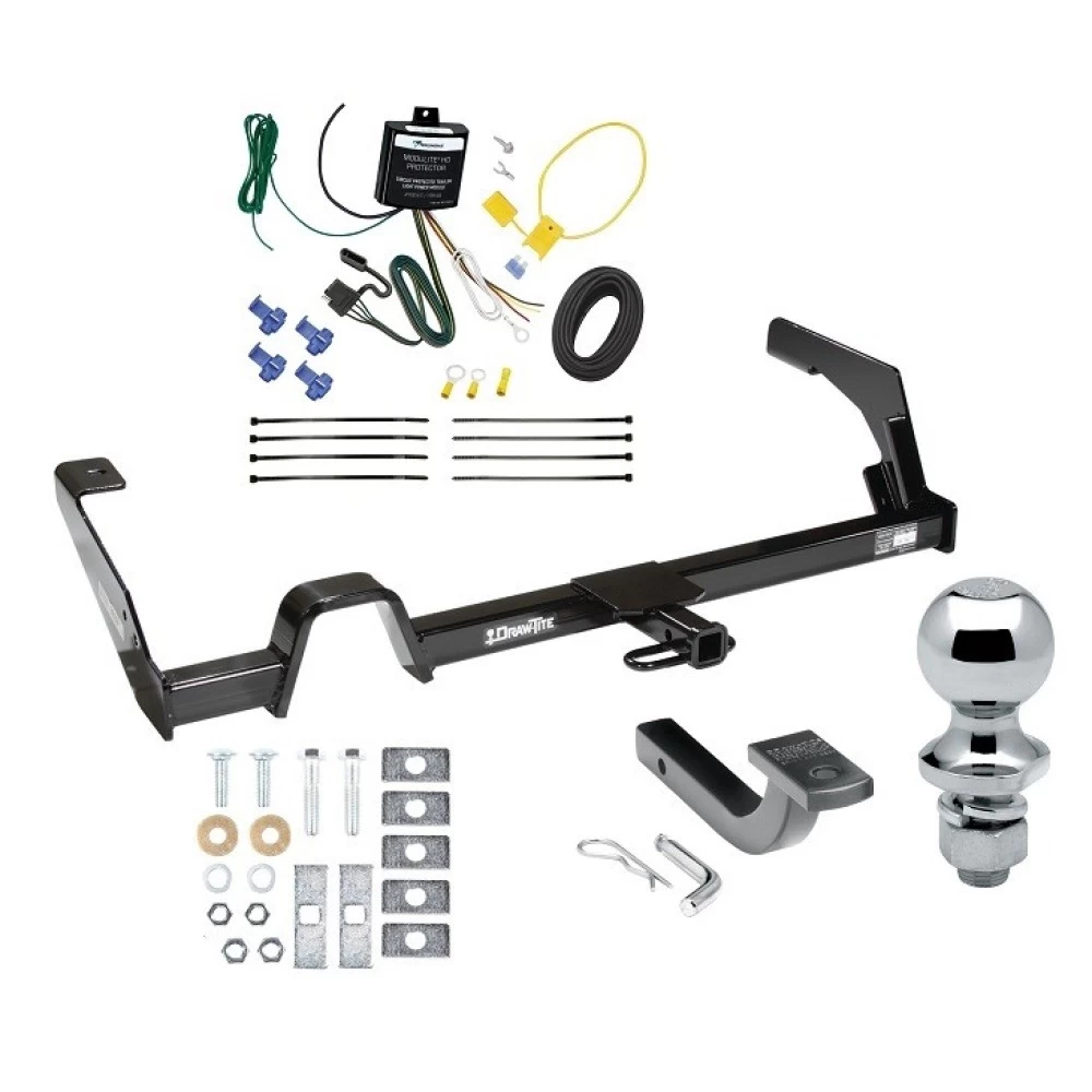 Reese Trailer Tow Hitch For 00-04 Subaru Legacy Sedan and Wagon Complete Package w/ Wiring Draw Bar and 1-7/8" Ball